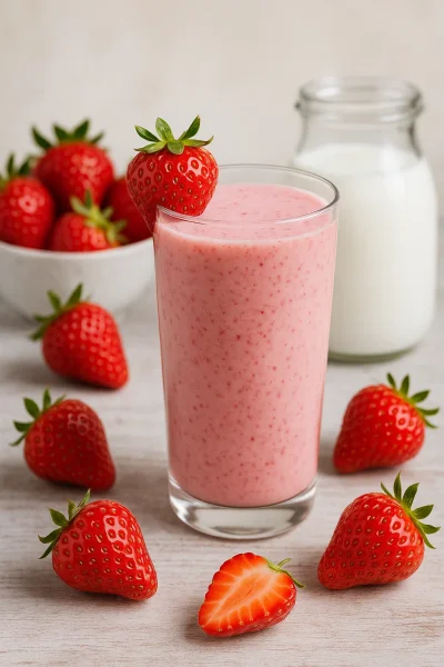 smoothie_fraise_lait_brebis